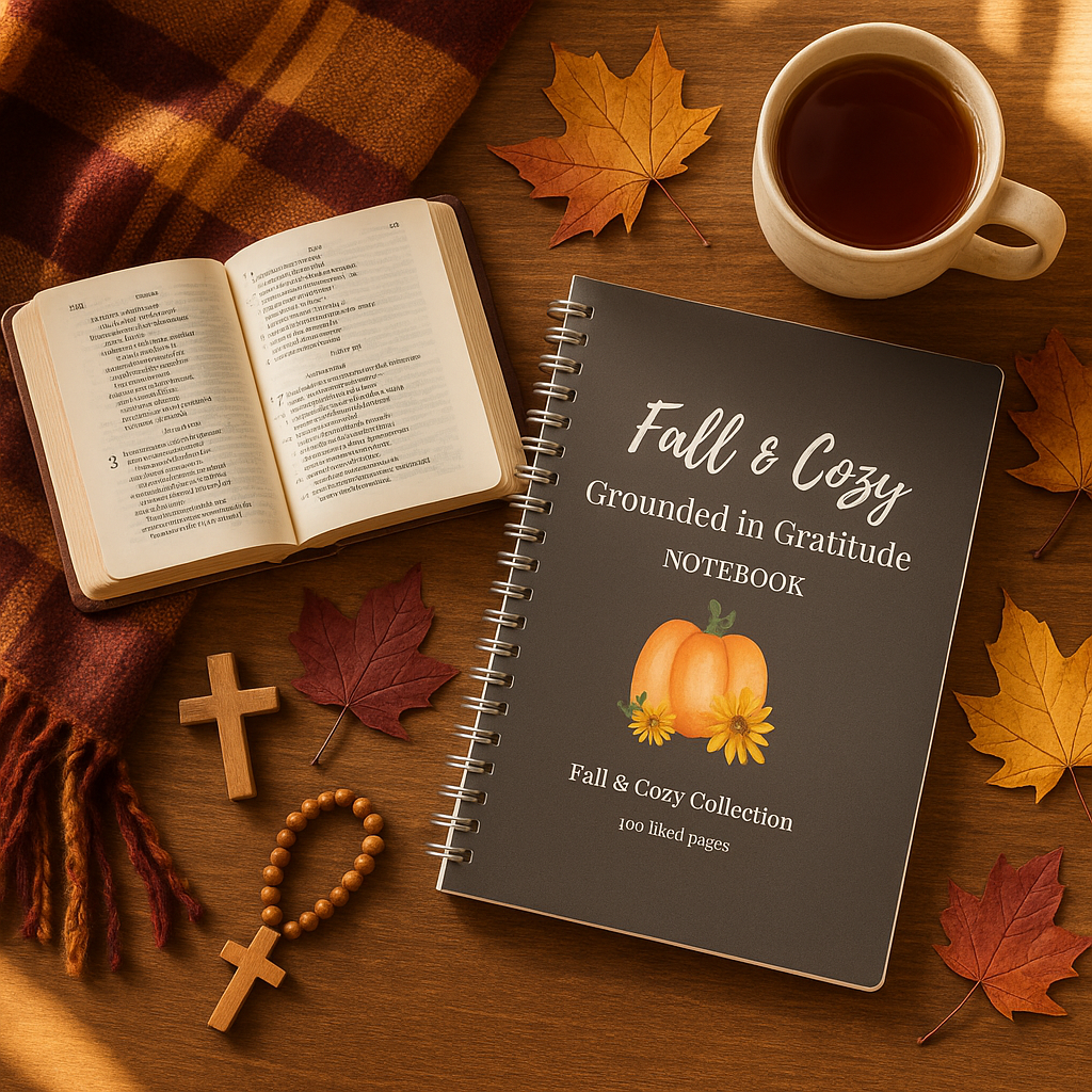 Grounded in Gratitude Luxe Notebook – Fall-Inspired Lined Journal for Cozy Writing & Reflection Branded Publishing Co.