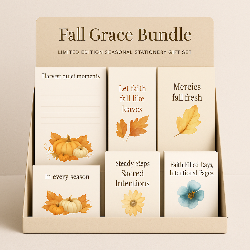Faith & Grace Writing Bundle – 6-Piece Inspirational Notepad & Sticky Note Set | Faith-Based Stationery for Journaling & Intentional Living Branded Publishing Co.