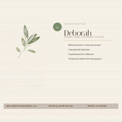 The Quiet Hours Mini Lesson — Deborah: A Woman of Courage
