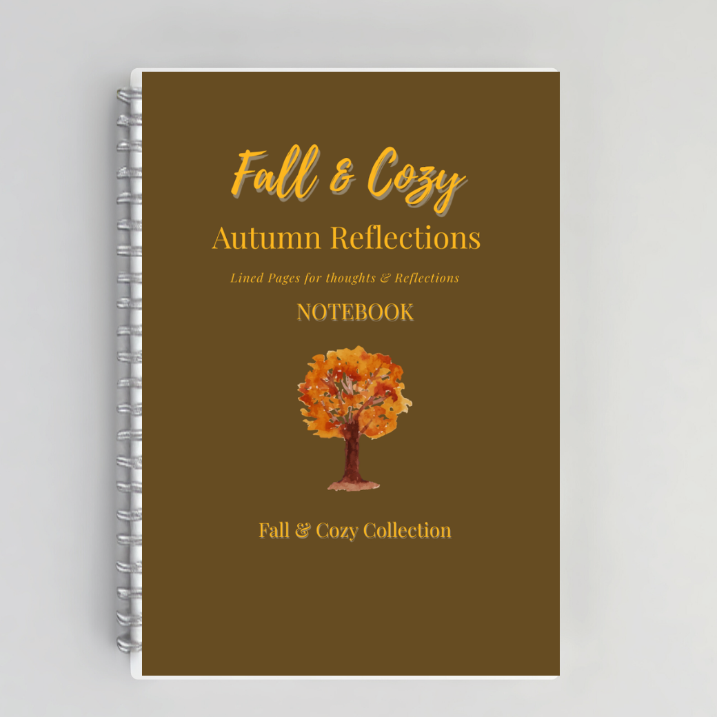Autumn Leaves Notebook – Cozy Fall Notebook with Seasonal Tree & Falling Leaf Design Branded Publishing Co.