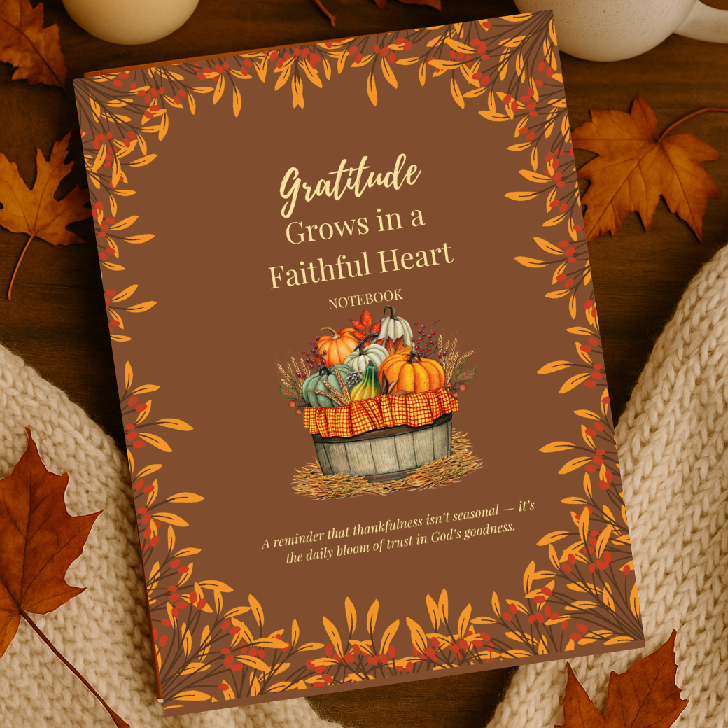Gratitude Grows in a Faithful Heart Notebook