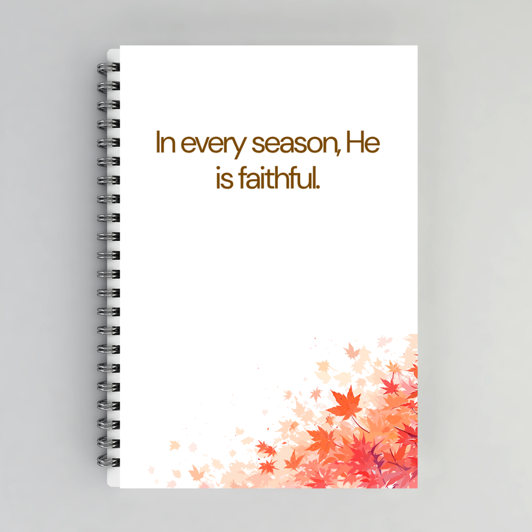 He Is Faithful – Autumn Scripture-Inspired Notebook Branded Publishing Co.