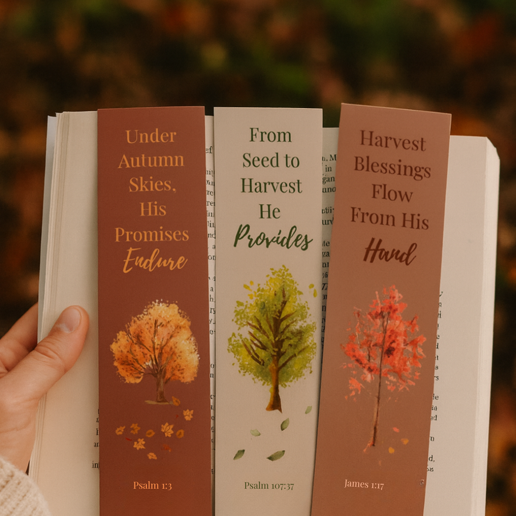Seeds & Promises – Autumn Harvest Bookmark Set