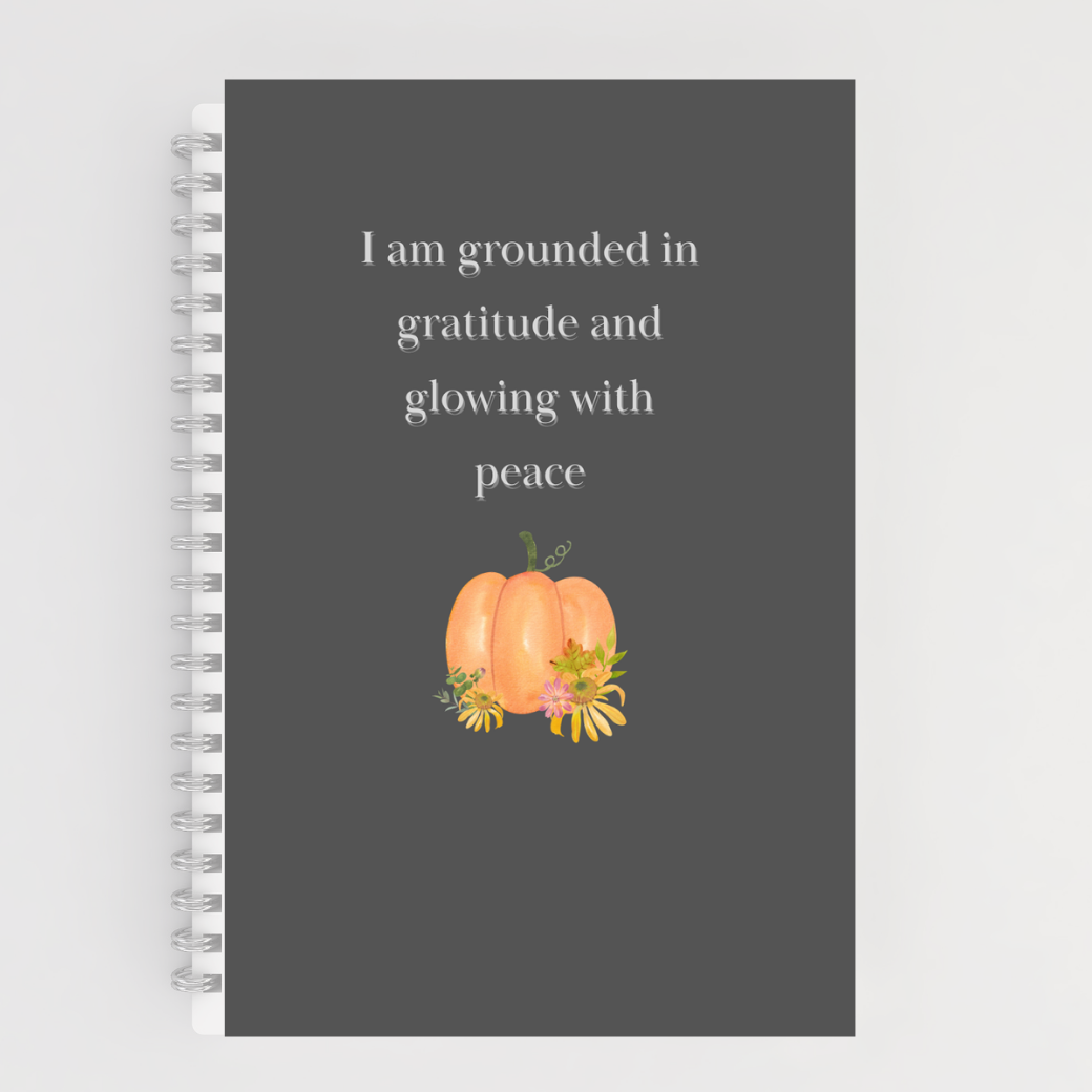 Grounded in Gratitude Luxe Notebook – Fall-Inspired Lined Journal for Cozy Writing & Reflection Branded Publishing Co.