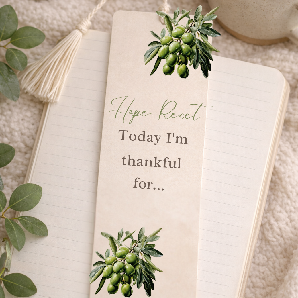 Reset My Hope Bookmark – Scripture Bookmark for Bible Study & Prayer Journaling