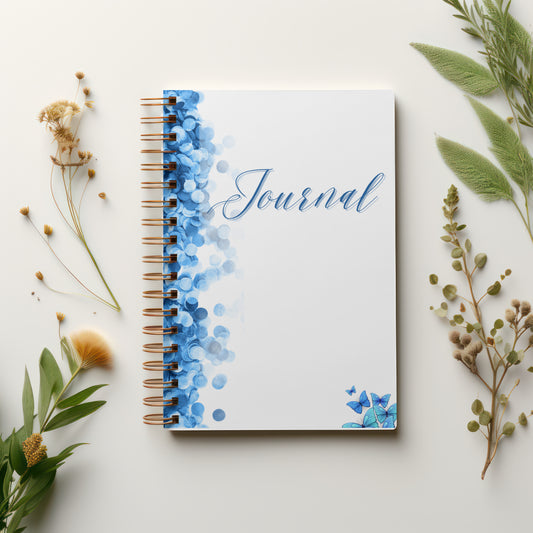 Blue Confetti Serenity Daily Journal