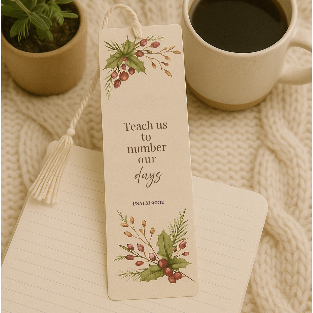 Reset My Rhythm Bookmark - Scripture Bookmark for Bible Study & Prayer Journaling