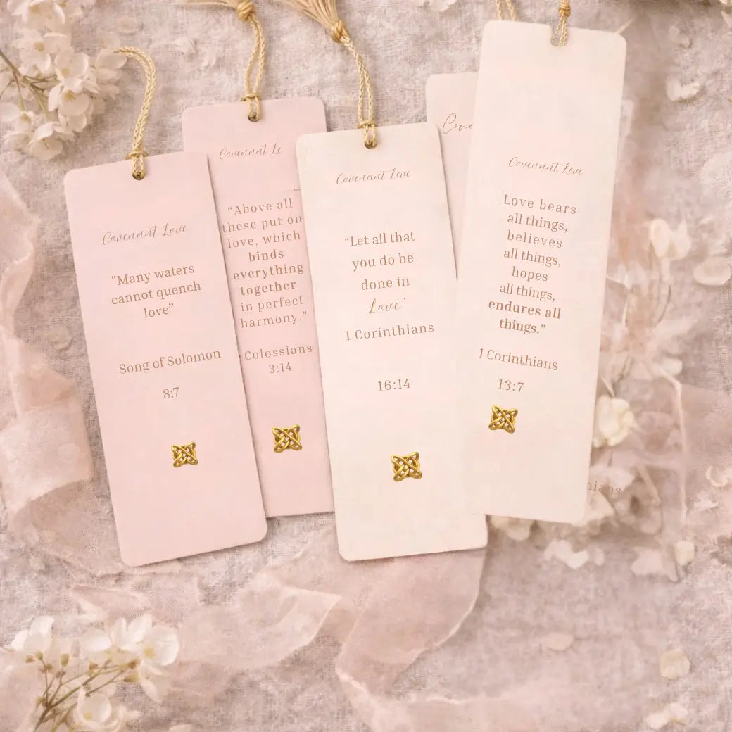 Covenant Love Scripture Bookmarks Set (4) — Faith-Inspired Christian Bookmarks for Bible Study & Devotional Reading Branded Publishing Co.