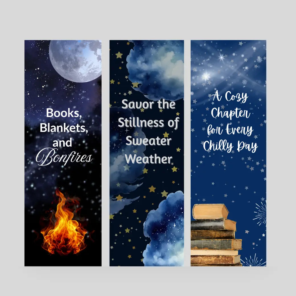 Fall & Cozy Bookmark Bundle – Autumn-Inspired 3-Pack for Readers Branded Publishing Co.