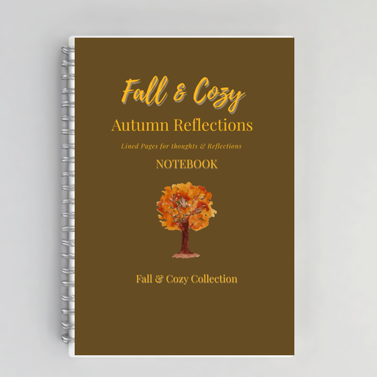 Autumn Leaves Notebook – Cozy Fall Notebook with Seasonal Tree & Falling Leaf Design Branded Publishing Co.