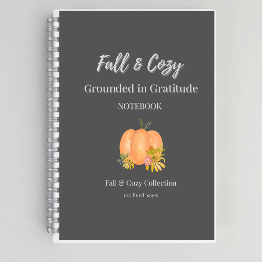 Grounded in Gratitude Luxe Notebook – Fall-Inspired Lined Journal for Cozy Writing & Reflection Branded Publishing Co.