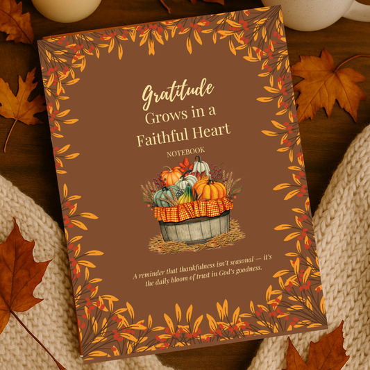 Gratitude Grows in a Faithful Heart Notebook