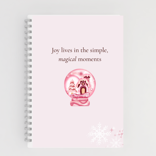 Pinkmas Winter Snow Globe Notebook – Magical Moments Branded Publishing Co.