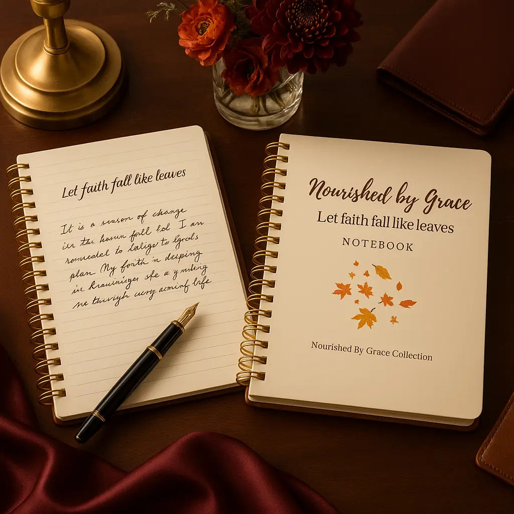 Let Faith Fall Like Leaves – Inspirational Fall Notebook Branded Publishing Co.