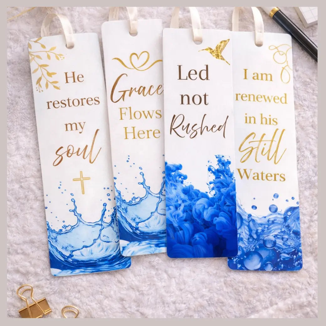 Renewed in Still Waters Bookmark Set (4-Piece Bundle) | Christian Scripture Bookmarks Branded Publishing Co.