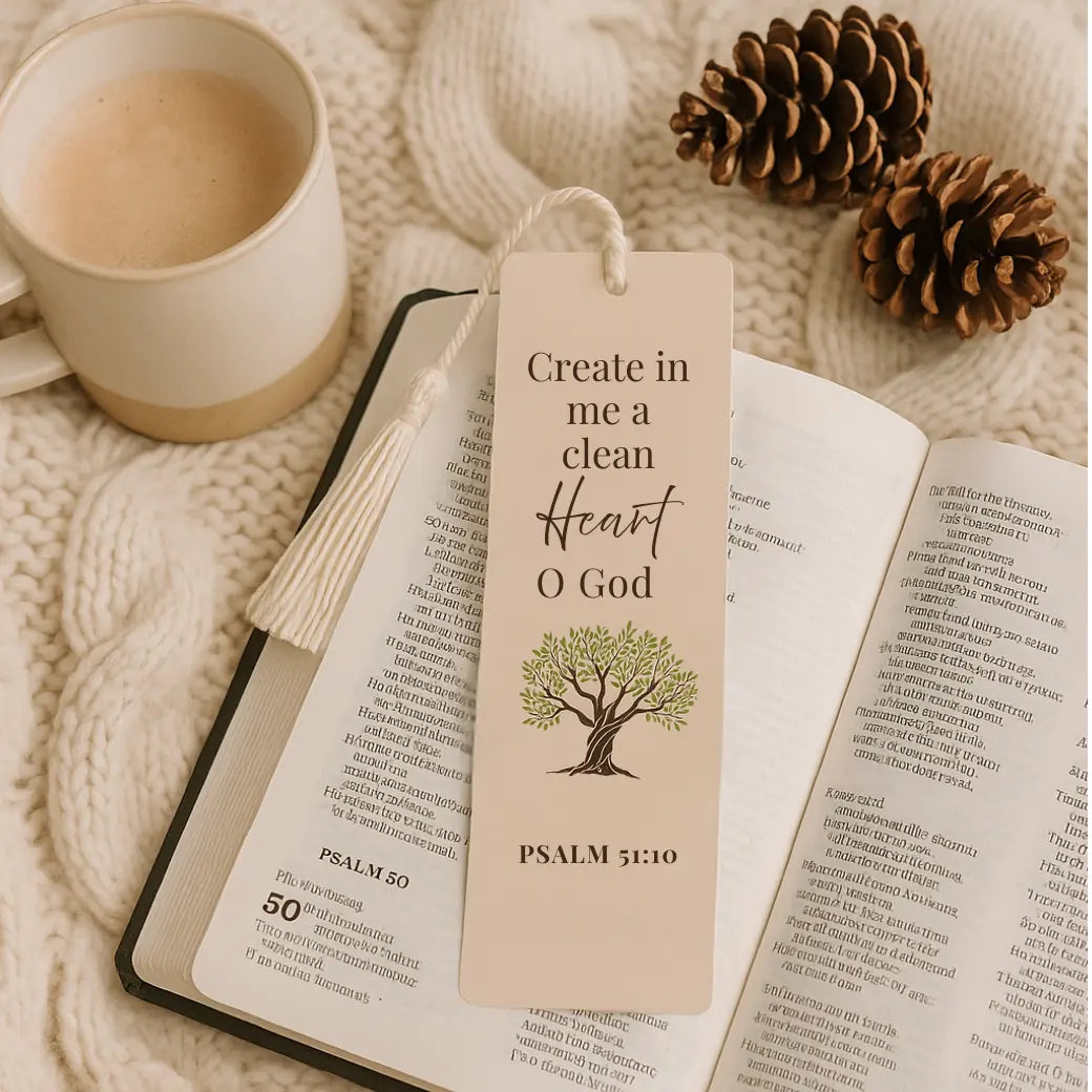 Reset My Heart Bookmark - Scripture Bookmark for Bible Study & Prayer Journaling Branded Publishing Co.