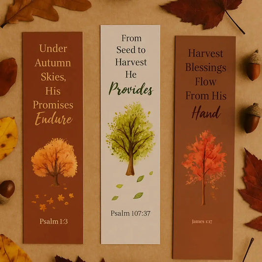 Seeds & Promises – Autumn Harvest Bookmark Set Branded Publishing Co.