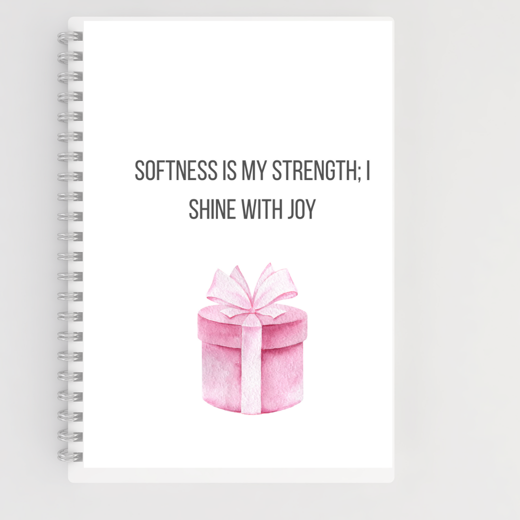 Luxury Pinkmas Affirmation Notebook – Softness is My Strength Branded Publishing Co.