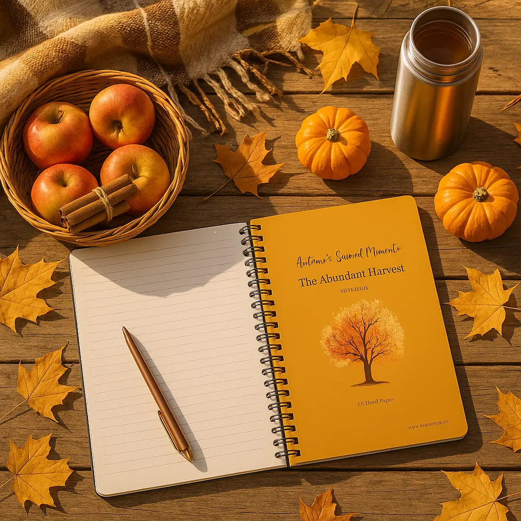 The Abundant Harvest - Autumn's Sacred Moments Notebook Printify