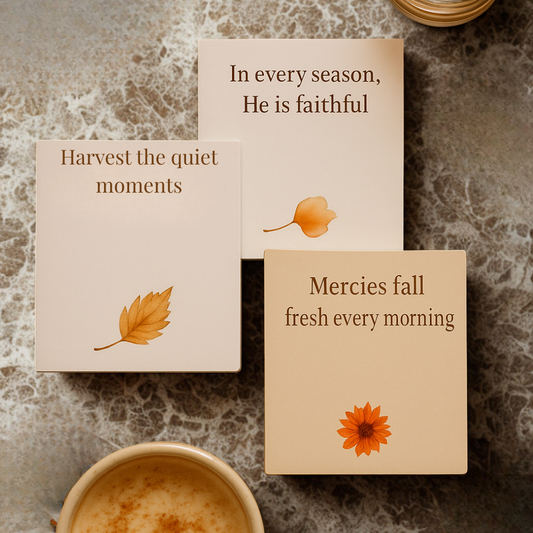 Nourished by Grace Essentials – 3-Pack Inspirational Sticky Notes for Christian Women | Scripture Affirmation Desk Accessories Branded Publishing Co.